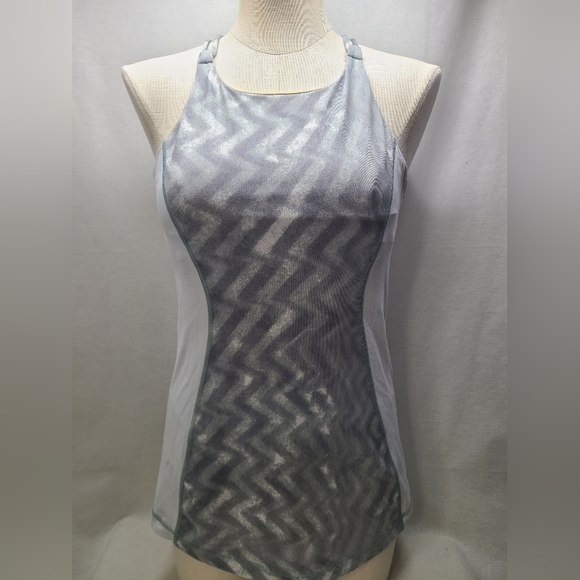 lululemon athletica Tops - Lululemon Womens Blazer Fossil White Virtuous Tank Top Size 8